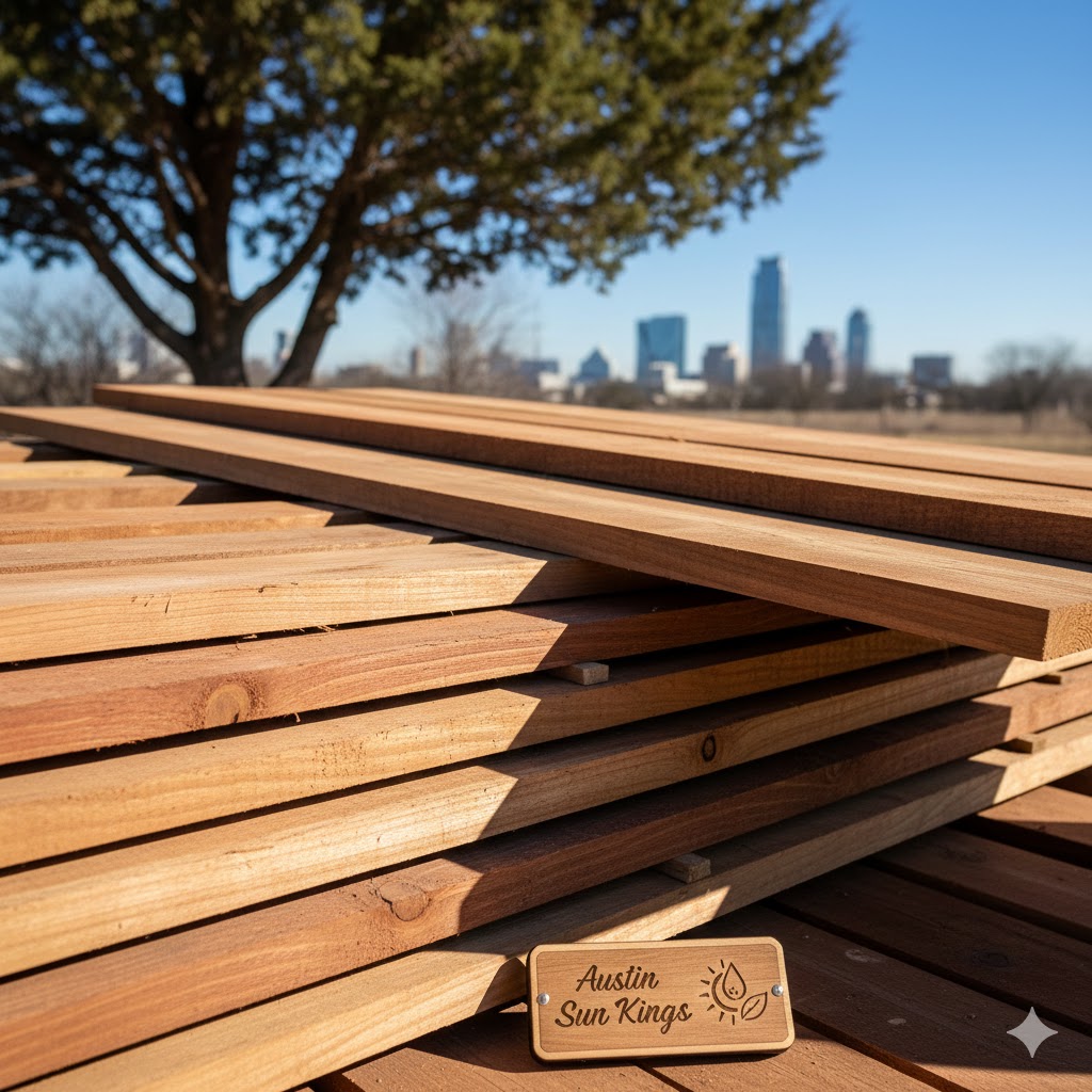 Cedar fence materials suitable for Austin, Texas climate